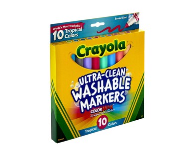 Foto 3 | Foto 3 | Marcadores Crayola Ultra Clean Lavables Tropicales 10 Unidades Para Niños - Venta Internacional.