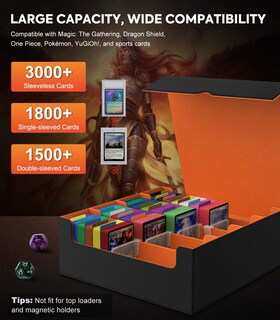 Foto 3 | Foto 3 | Caja De Almacenamiento De Tarjetas Moko 3000+ Mtg Con 24 Divisores Y 4 Soportes - Venta Internacional.