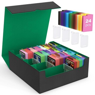 Foto 1 | Foto 1 | Caja De Almacenamiento De Tarjetas Coleccionables Moko 3000+ Mtg Con Separadores Color Verde - Venta Internacional.