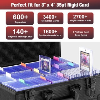 Foto 2 | Foto 2 | Caja De Almacenamiento De Tarjetas Procase Toploader Con 6 Divisores Más De 600 Tarjetas - Venta Internacional.