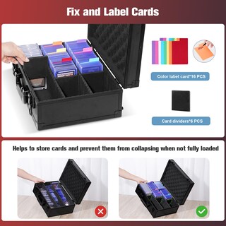 Foto 3 | Foto 3 | Caja De Almacenamiento De Tarjetas Procase Toploader Con 6 Divisores Más De 600 Tarjetas - Venta Internacional.
