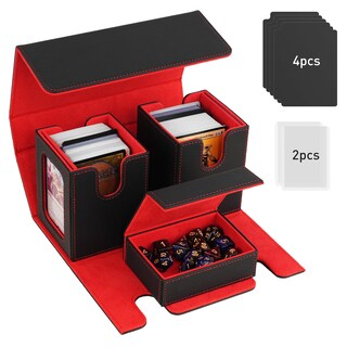 Foto 1 | Foto 1 | Mtg Deck Box Timovo Commander 200 Cartas Con Doble Funda Color Negro Y Rojo - Venta Internacional.