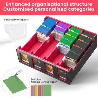 Foto 5 | Foto 5 | Caja De Almacenamiento De Tarjetas Coleccionables Flooyes Caja De Almacenamiento De Tarjetas Roja - Venta Internacional.
