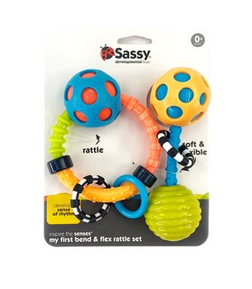 Foto 2 | Foto 2 | Set De Sonajeros Sassy My First Bend & Flex De 2 Piezas Para Más De 0 Meses - Venta Internacional.