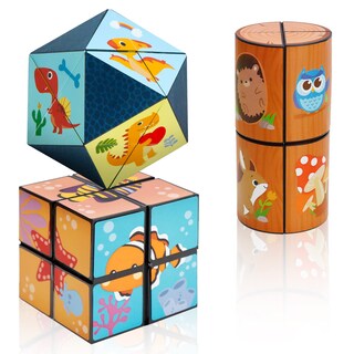 Foto 1 | Foto 1 | Juego De Cubos Mágicos Con 3 Temas De Cubos Euclidianos Para Niños Y Adultos - Venta Internacional.