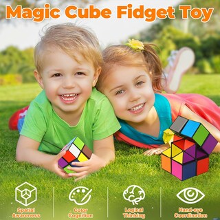 Foto 4 | Foto 4 | Juego De Cubos Mágicos Euclidean Star Cube 2 En 1 Para Niños Y Adultos - Venta Internacional.