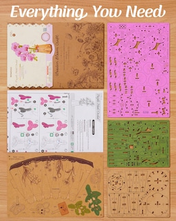 Foto 6 | Foto 6 | Kit De Artesanía De Madera Para Construcción De Flores Rowood Purple Moth Orchid - Venta Internacional.