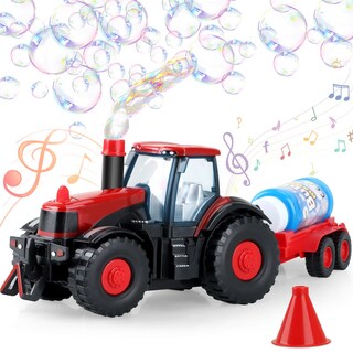 Foto 1 | Foto 1 | Tractor Bubble Machine Britik 2 En 1 Con Luces Y Sonidos Para Niños De 3 A 8 Años - Venta Internacional.