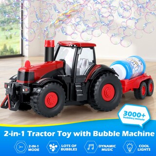 Foto 2 | Foto 2 | Tractor Bubble Machine Britik 2 En 1 Con Luces Y Sonidos Para Niños De 3 A 8 Años - Venta Internacional.