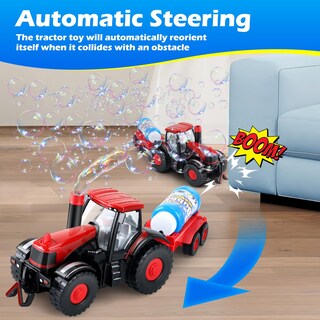 Foto 3 | Foto 3 | Tractor Bubble Machine Britik 2 En 1 Con Luces Y Sonidos Para Niños De 3 A 8 Años - Venta Internacional.