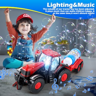 Foto 6 | Foto 6 | Tractor Bubble Machine Britik 2 En 1 Con Luces Y Sonidos Para Niños De 3 A 8 Años - Venta Internacional.