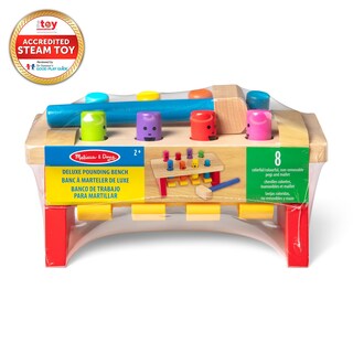 Foto 3 | Foto 3 | Banco De Madera Toy Melissa & Doug Deluxe Con Mazo - Venta Internacional.