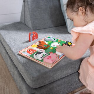 Foto 3 | Foto 3 | Paquete De Rompecabezas Melissa & Doug Chunky De 8 Piezas Farm & Shapes - Venta Internacional.