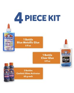Foto 4 | Foto 4 | Slime Kit Elmer's Confeti Con Pegamento Metálico Pegamento Transparente 4 Unidades - Venta Internacional.