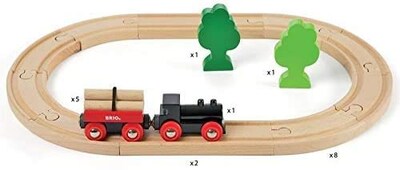 Foto 6 | Foto 6 | Juego De Trenes De Juguete Brio World Little Forest De 18 Piezas Para Niños De Más De 3 Años - Venta Internacional.