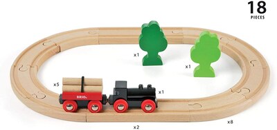 Foto 7 | Foto 7 | Juego De Trenes De Juguete Brio World Little Forest De 18 Piezas Para Niños De Más De 3 Años - Venta Internacional.