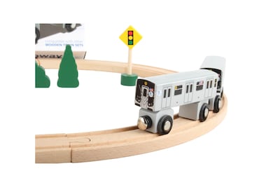 Foto 2 | Foto 2 | Set De Metro De Madera Daron Nyc Mta 20 Piezas Con Licencia Oficial - Venta Internacional.