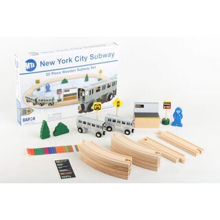 Foto 3 | Foto 3 | Set De Metro De Madera Daron Nyc Mta 20 Piezas Con Licencia Oficial - Venta Internacional.