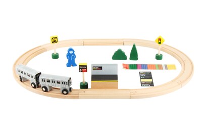 Foto 4 | Foto 4 | Set De Metro De Madera Daron Nyc Mta 20 Piezas Con Licencia Oficial - Venta Internacional.
