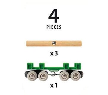 Foto 5 | Foto 5 | Set De Tren De Juguete Brio World Lumber Loading Wagon 33696 Color Verde - Venta Internacional.
