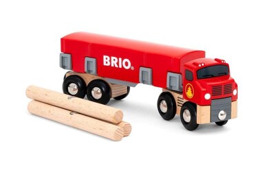 Foto 7 | Foto 7 | Juego De Trenes De Juguete De Madera Brio World Lumber Truck 6 Piezas 3 O Más - Venta Internacional.