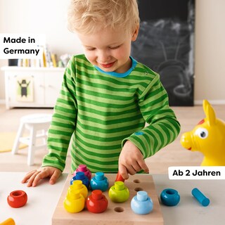 Foto 5 | Foto 5 | Clasificador De Formas De Anillos Para Clasificar Y Apilar Haba Rainbow Whirls - Venta Internacional.