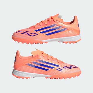 Foto 8 | Foto 8 | Calzado De Fútbol F50 League Para Césped Artificial Para Niños Adidas Naranja Niños