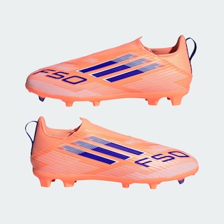 Foto 8 | Foto 8 | Calzado De Fútbol F50 League Para Terreno Firme/multiterreno Sin Cordones Para Niños Adidas Naranja Niños