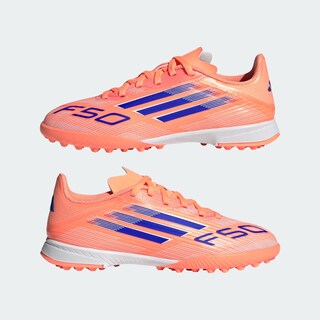 Foto 8 | Foto 8 | Calzado De Fútbol F50 League Para Césped Artificial Para Niños Adidas Naranja Niños