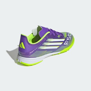 Foto 7 | Foto 7 | Calzado De Fútbol f50 League Césped Artificial Niños Adidas Violeta Niños