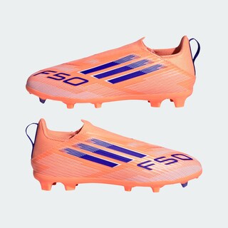 Foto 8 | Foto 8 | Calzado De Fútbol F50 League Para Terreno Firme/multiterreno Sin Cordones Para Niños Adidas Naranja Niños