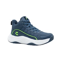 Tenis Bota Basket Charly Para Caballero Sport Marino Verde Azul