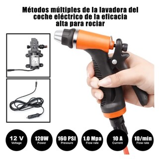 Foto 4 | Foto 4 | Limpiador Portátil Lab.g Alta Presión Pistola Hidrolavadora Auto Negro