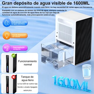 Foto 2 | Foto 2 | Deshumidificador Eléctrico Silencioso Inteligente Eficiente Color Blanco