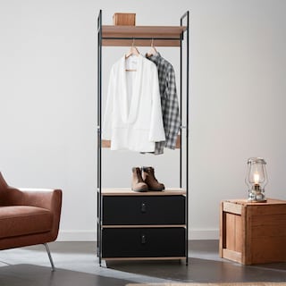 Foto 5 | Foto 5 | Perchero Industrial Con Entrepaños Y Cajoneras Ilios Innova. Closet Moderno Y Organizador De Ropa