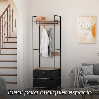 Foto 6 | Foto 6 | Perchero Industrial Con Entrepaños Y Cajoneras Ilios Innova. Closet Moderno Y Organizador De Ropa