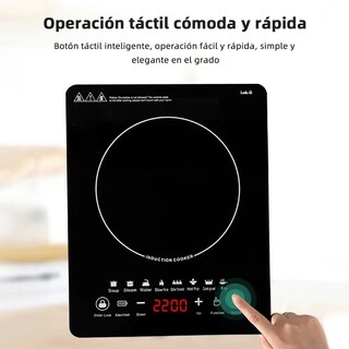 Foto 4 | Foto 4 | Digital Parrilla Eléctrica Inducción Control Tactil De 2200w Negro