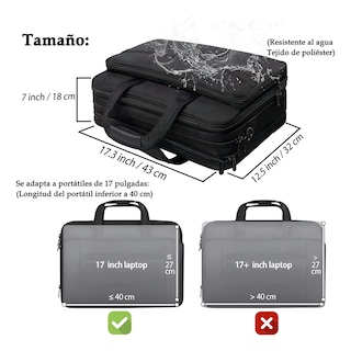 Foto 3 | Foto 3 | Maletin Para Laptop De 17 Pulgadas Para Hombre Portafolios Negocios Eo Safe Imports Esi-21584 Negro