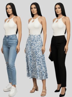 Foto 5 | Foto 5 | Blusas Mujer Casual Camiseta Dama Blusa Bl-1028 Nude Crop Top Strec