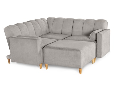 Foto 4 | Foto 4 | Sala De 4 Módulos Makora Kieran Con Memory Foam Color Gris Claro Chenille Respaldo Reclinable De 3 Posiciones