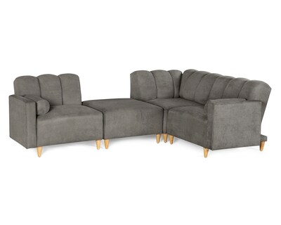 Foto 3 | Foto 3 | Sala De 4 Módulos Makora Kieran Con Memory Foam Color Oxford Chenille Respaldo Reclinable De 3 Posiciones