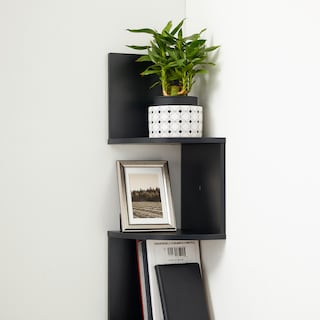 Foto 5 | Foto 5 | Estantería Esquinero Librería Estantería Estante De Pared Flotante De 5 Niveles Con Diseño En Zigzag