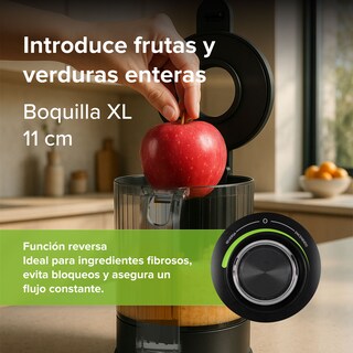 Foto 5 | Foto 5 | Extractor De Jugos Prensado En Frío 150w Boquilla 11cm Dos Recipientes Capacidad 726 Ml Y 836 Ml Tipo Licuadora Con Sistema