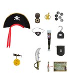 Xtellar Disfraz De Pirata Premium De 16 Piezas Con Accesorios Para Niños