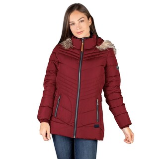 Foto 1 | Foto 1 | Chamarra Capitonada Mujer Premium Vino