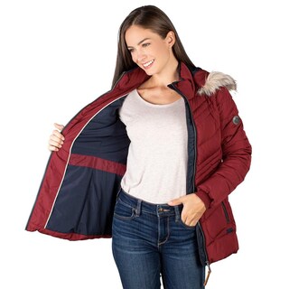 Foto 2 | Foto 2 | Chamarra Capitonada Mujer Premium Vino