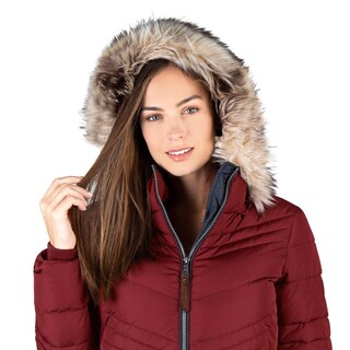 Foto 4 | Foto 4 | Chamarra Capitonada Mujer Premium Vino