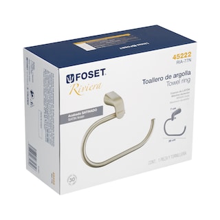 Foto 4 | Foto 4 | Toallero De Argolla Laton Acabado Satinado 45222 Foset