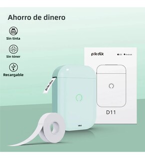 Foto 4 | Foto 4 | ''mini Impresora Térmica De Etiquetas Portátil Bluetooth D11 Turquesa ''