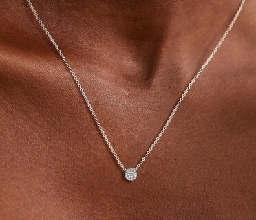Foto 3 | Foto 3 | Xtellar Collar Chapado En Plata 925 Para Mujer - Elegante Dije Circular Brillante